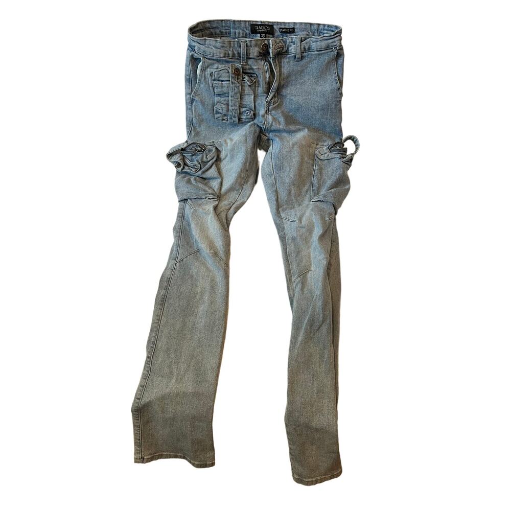 Track 23 Intelligent Design Stacked Fit Jeans Mens 30x35